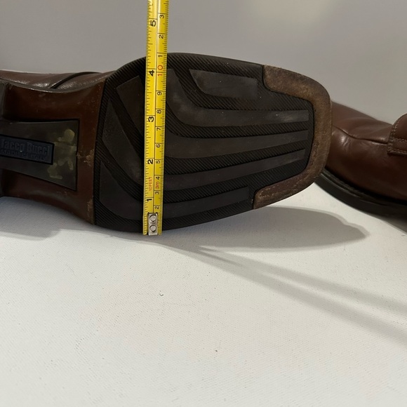 Bacco Bucci Men’s 9 Oxford Brown Leather Dress Shoes Made In Italy - Picture 15 of 15